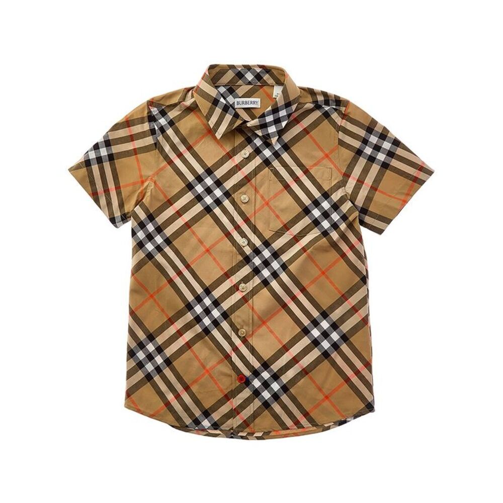 Burberry Girls  Check Shirt, Brown